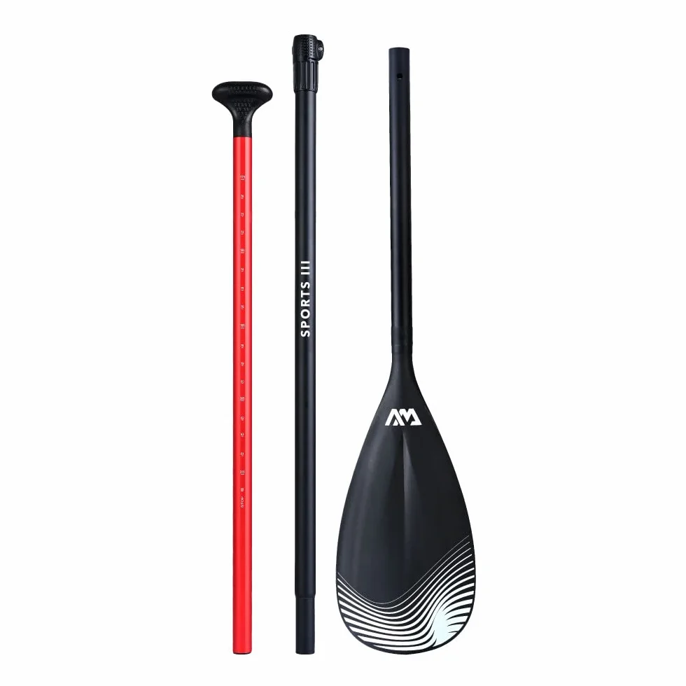 Aqua Marina Sport III Paddle SUP Misto, Nero, Extra Brite