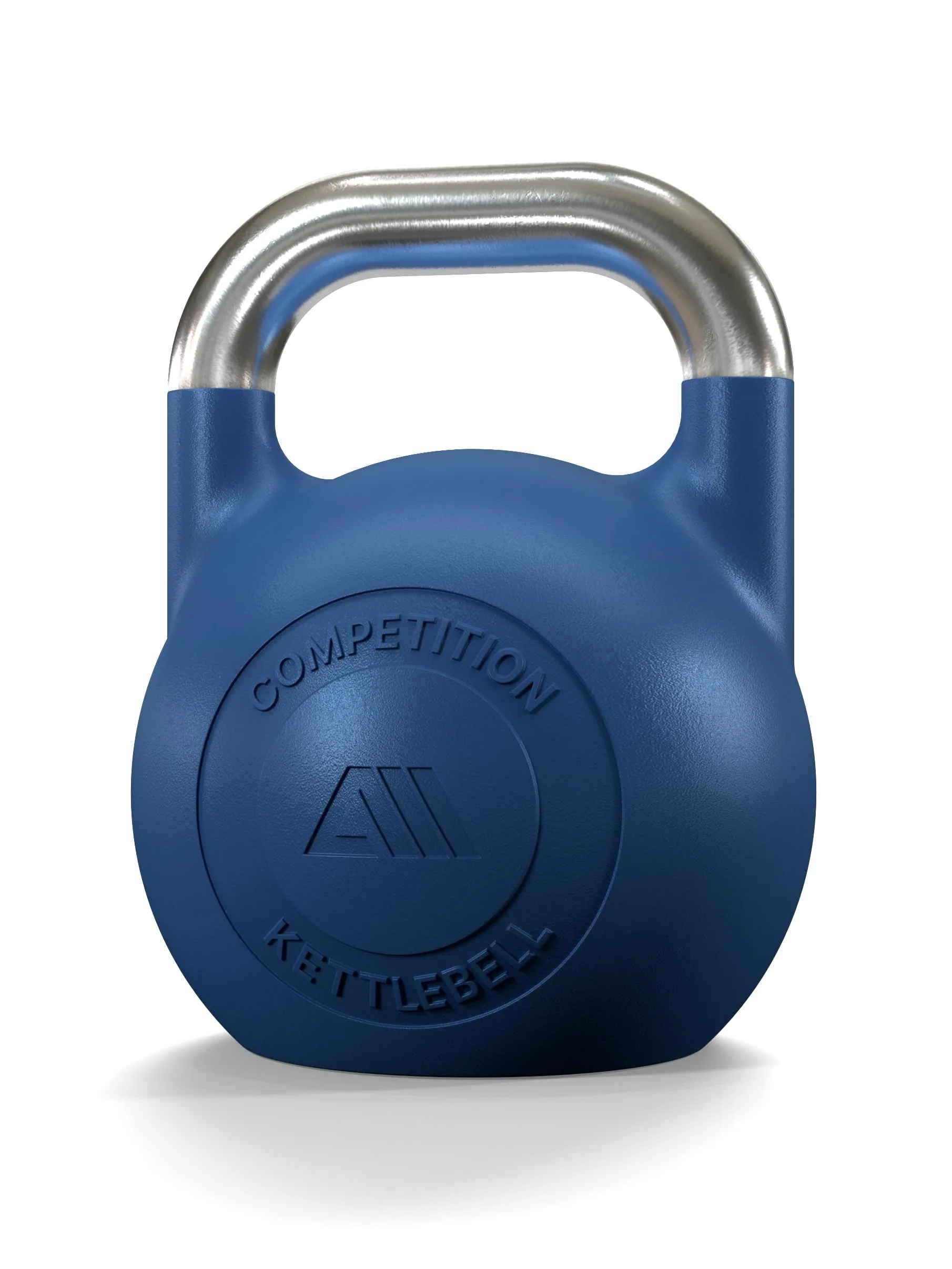 Atletica Kettlebell da competizione, 12 kg, blu, in ghisa sferica, qualità da studio, logo discreto, codice colore competizione per una facile maneggevolezza, allenamento funzionale per tutto il corpo