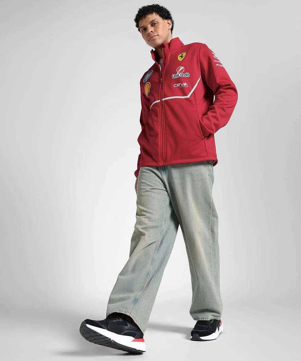 PUMA Scuderia Ferrari F1 Giacca Softshell Team 2025 - Rosso