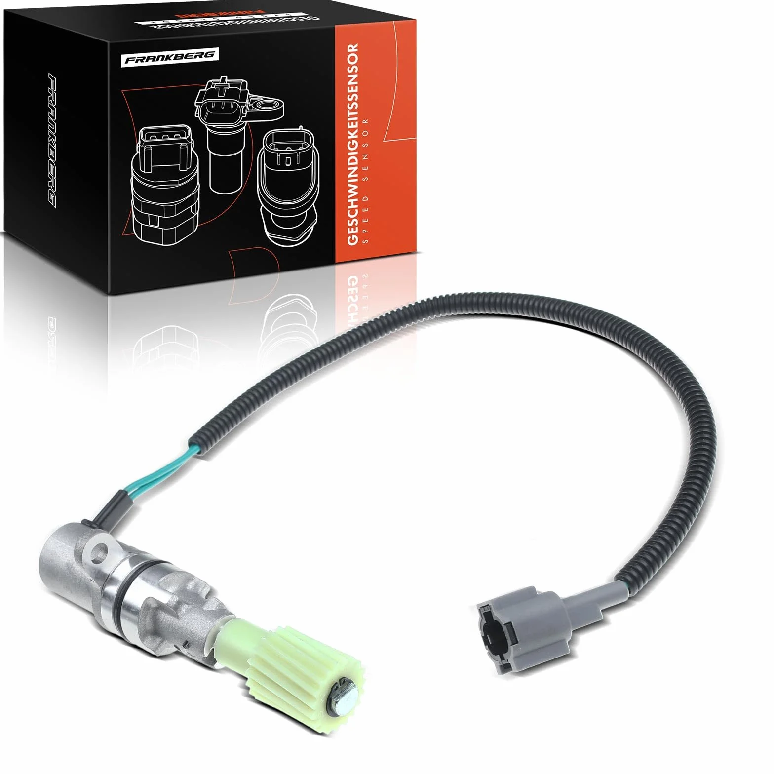 Frankberg Sensore di percorrenza Sensore albero tachimetrico Compatibile con NP300 Navara D40 Pick-up D21 Navara D22 Pick-up D22 Navara D21 Replace# 2501074P01
