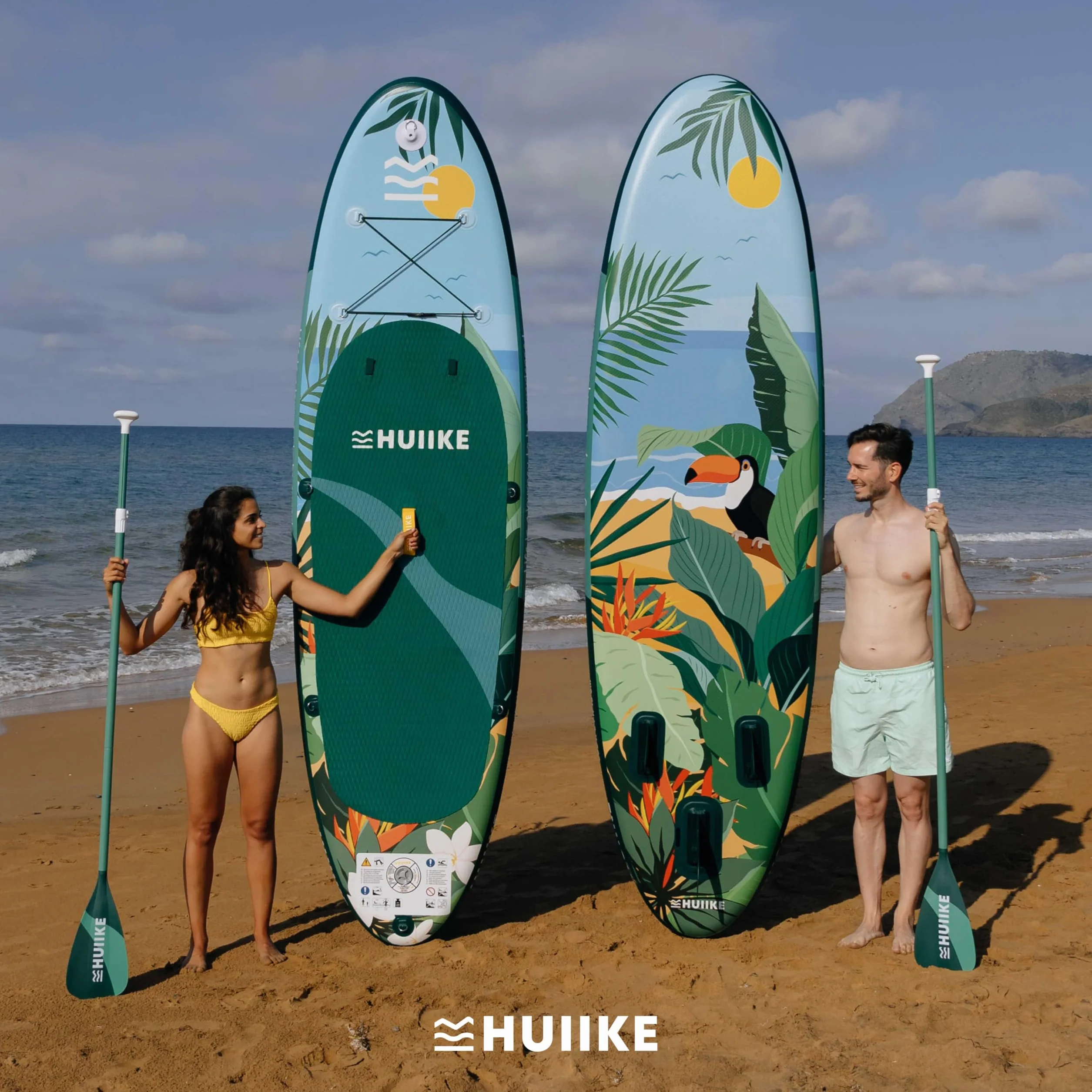 Tavola Sup Gonfiabile Adulti HUIIKE 305 x 84 x 15 cm, Carico Massimo 130 kg, con Accessori Inclusi