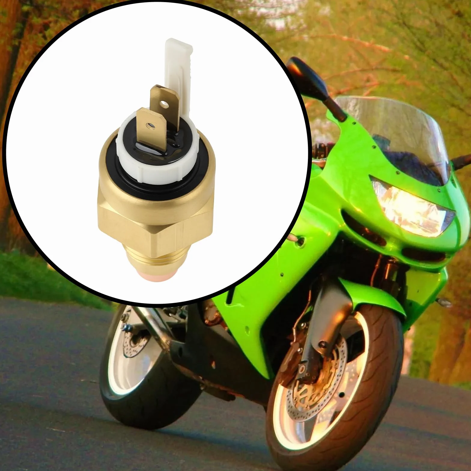 Termostatyczny Interruttore Ventola Radiatore Kawasaki ZX900 Ninja ZX-9R KLE500 27010-1249