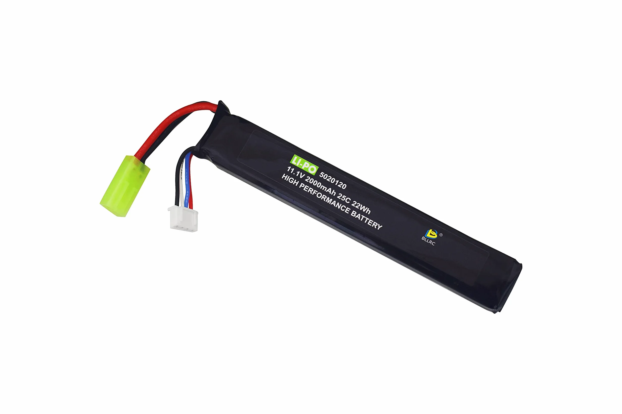 Batteria al litio 11.1V 2000mAh 3S per M4 Crane Stock M110 G36 M14 L85 AUG G3 softair