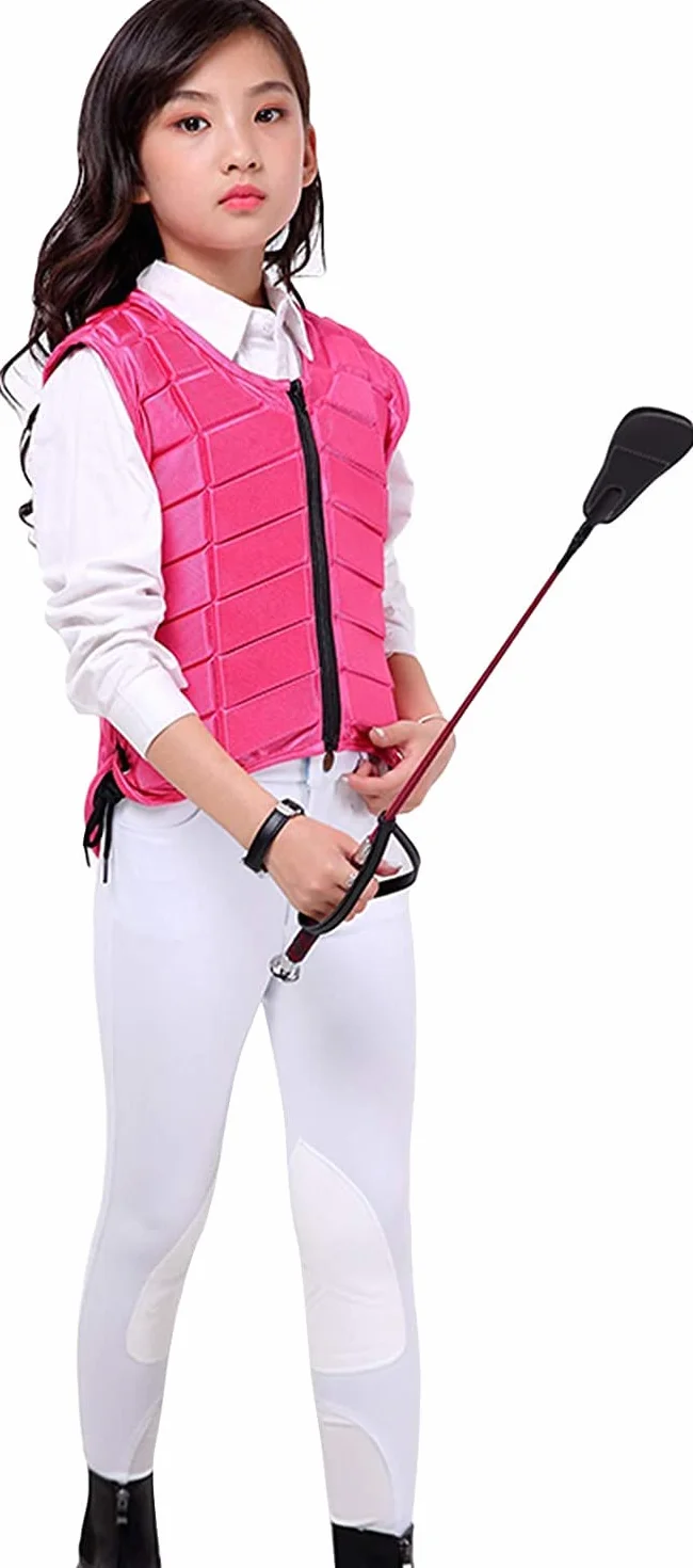 TentHome Unisex Bambini Gilet di Protezione Equestre EVA imbottito sicurezza equitazione attrezzature di Protezione del Corpo Guardia Gilet di assorbimento degli Urti