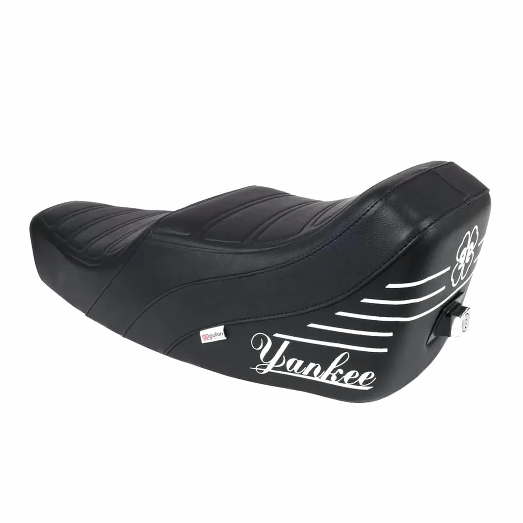 SELLONE YANKEE COMPATIBILE PER VESPA 90, 50 SS, 90 SS CON SERRATURA NERA E BIANCA NISA