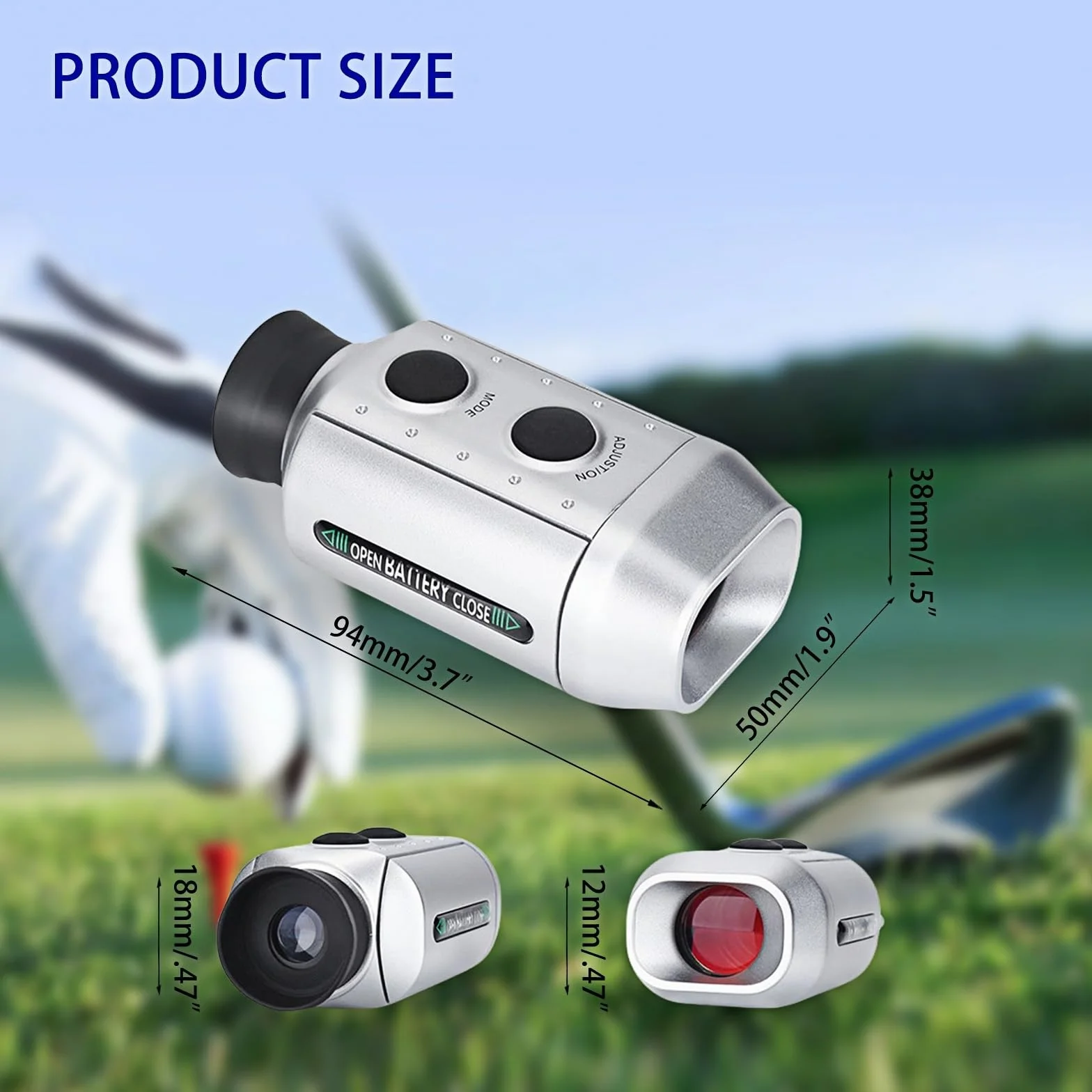 Flintronic Telemetro da Golf, Telemetro Golf 930 Yards, 7X Telemetro Caccia, Telemetro Digitale con Batteria Integrata, per Golf, Tiro al Bersaglio, Caccia