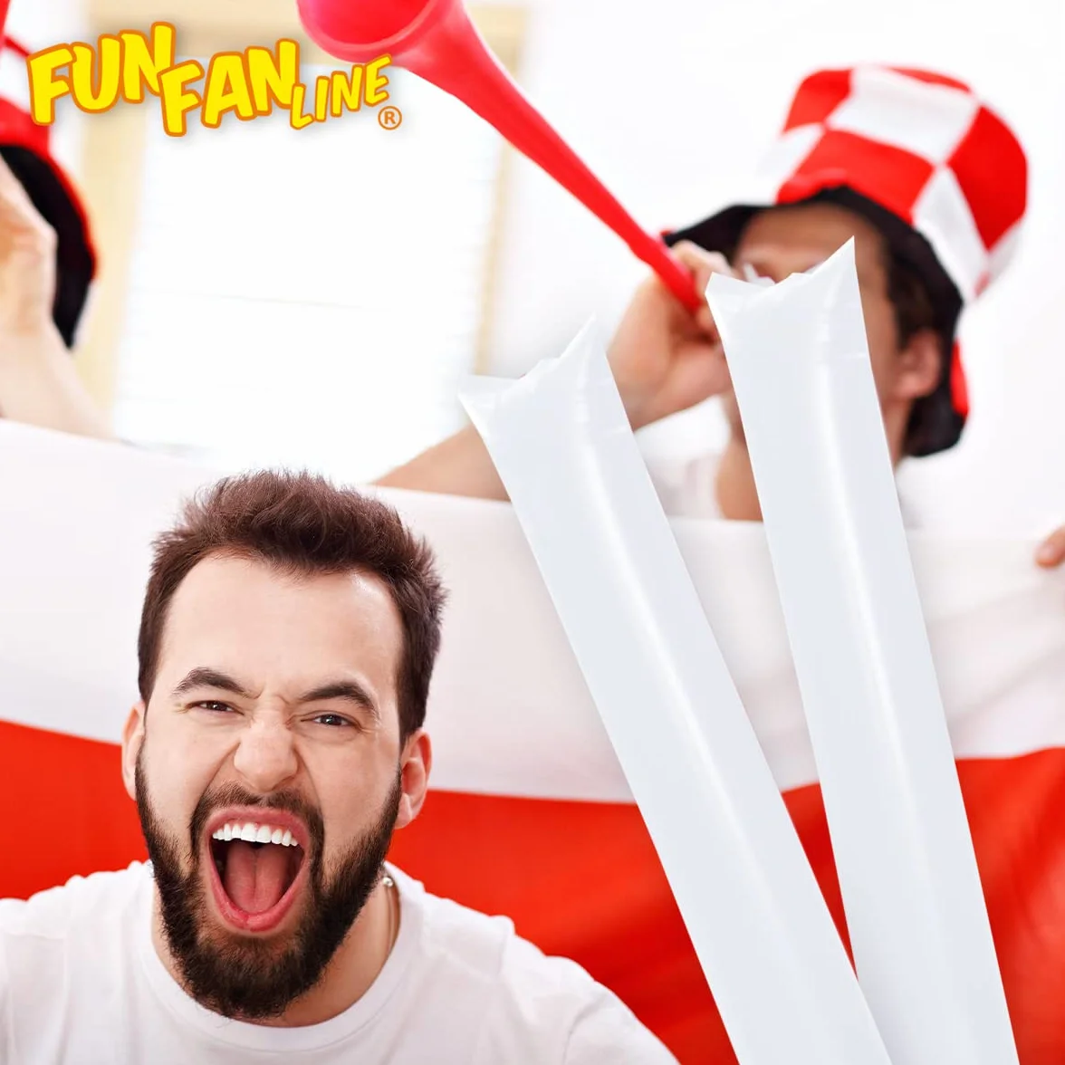 Bam Bam Thunder Bastoni Gonfiabili Riutilizzabili Confezione da 100 per Animazione e Tifo