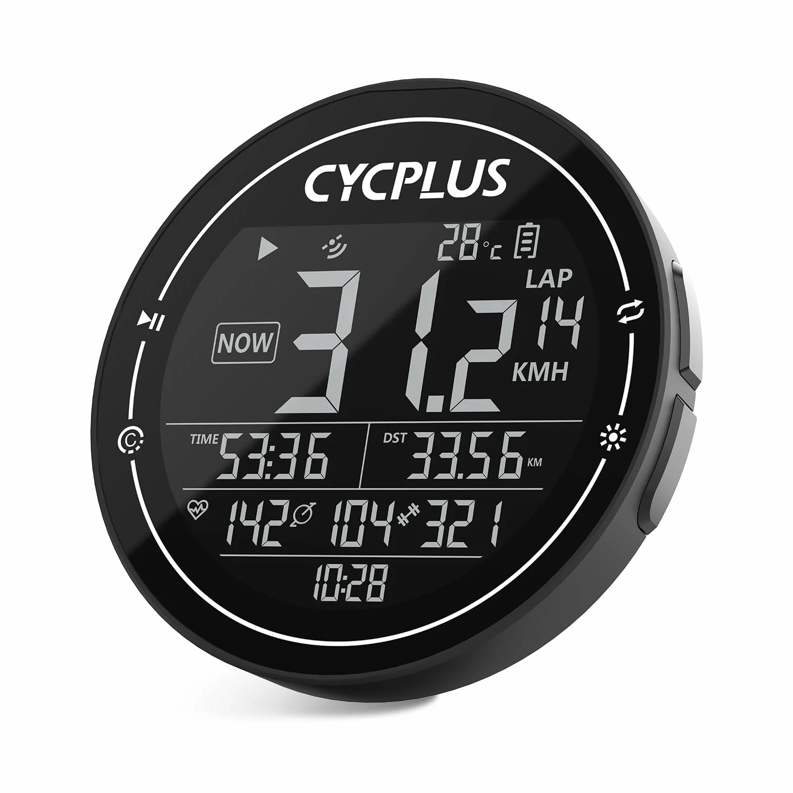 CYCPLUS Computer da bicicletta GPS Tachimetro Senza Fili IPX6 ANT+ Bluetooth 5.0