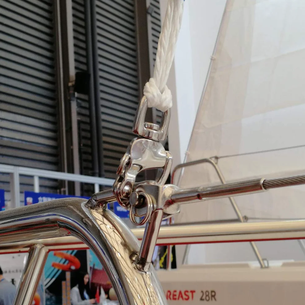 Moschettone Girevole in Acciaio Inox 316 per Barca Canottaggio Vela