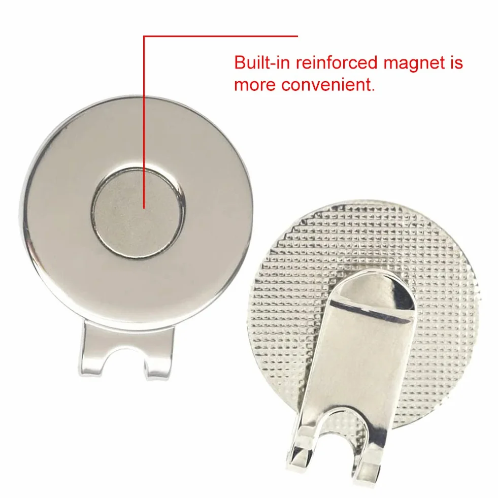Marcatori per Palline da Golf Clip per Cappello Magnetica Forte Magnete
