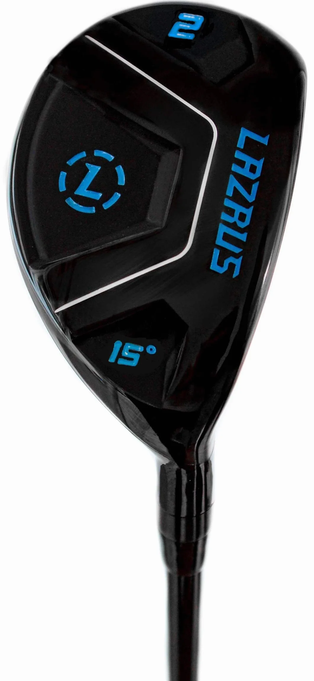 LAZRUS GOLF Mazze da Golf Ibride Premium Uomo Singola Destra Sinistra Grafite Flex Regolare Nero 2 DX