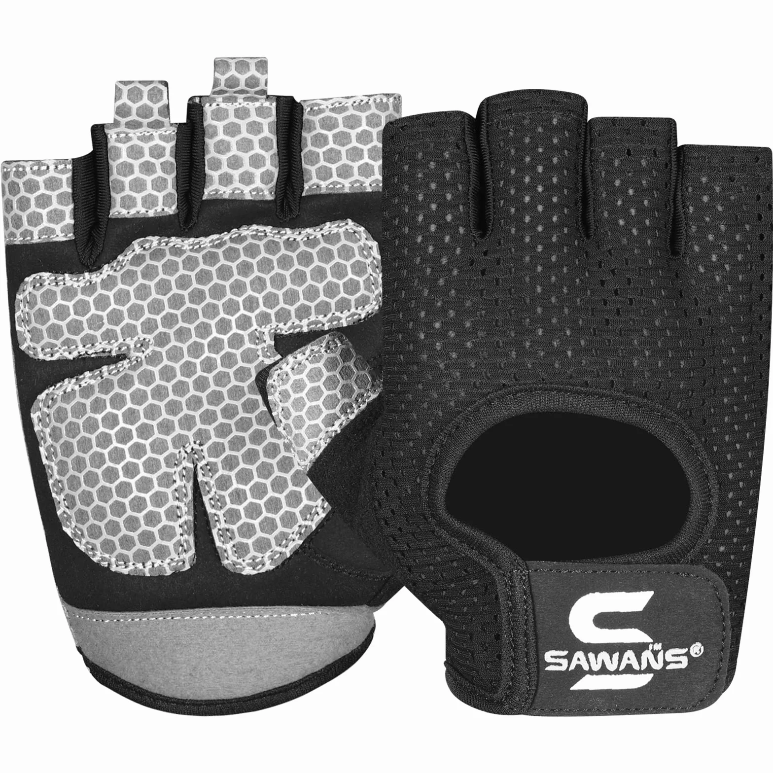 SAWANS Guanti da palestra antiscivolo in silicone per fitness ciclismo trazioni