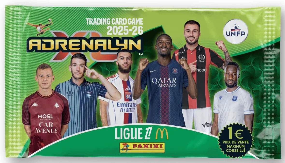 Panini ADRENALYN Ligue 1 McDonald's 2025-2026 Trading Cards Game, 50 buste