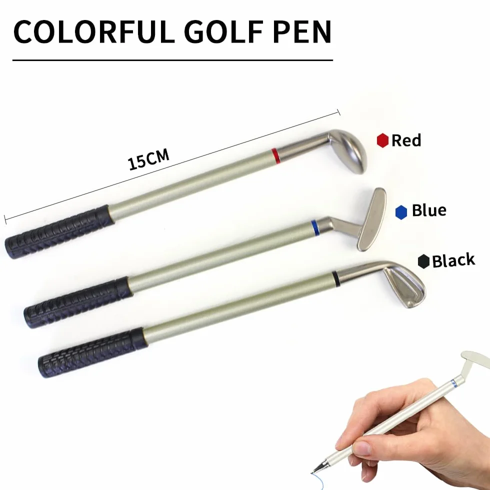 Kofull Set Regalo da Golf Penne a Forma di Mazze da Golf Penne da Scrivania Fantasy (Verde)