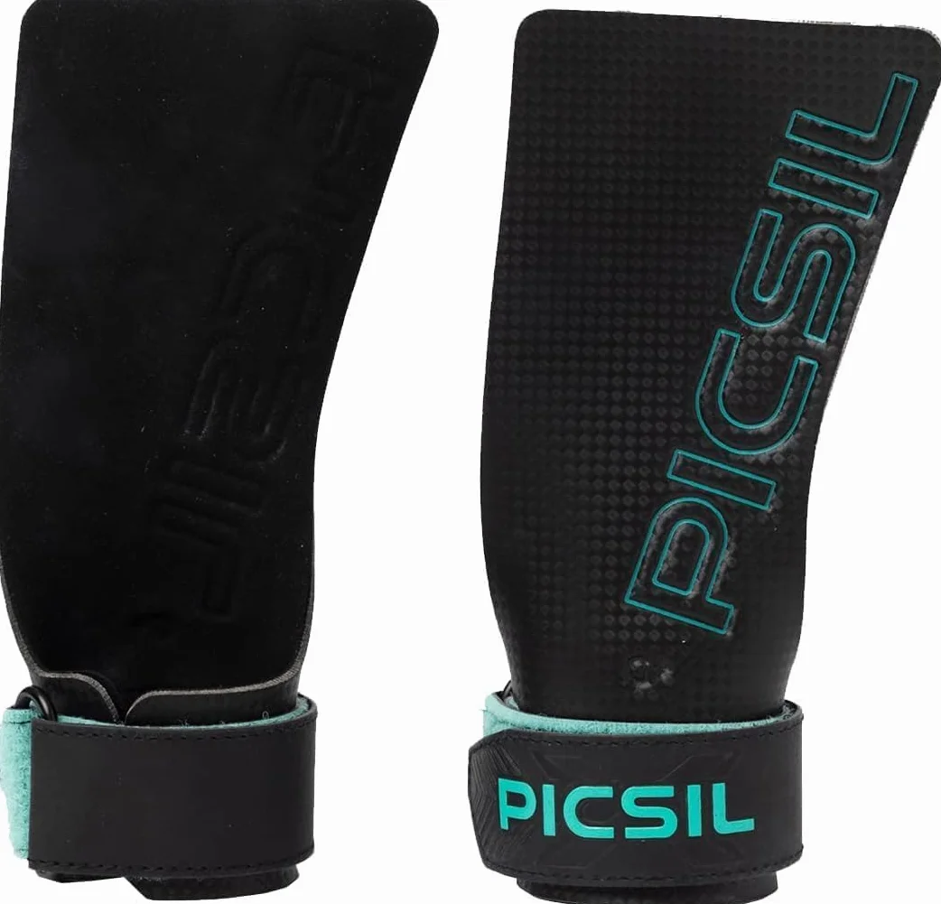 PICSIL Falcon Maniglie Senza Fori Fibra di Carbonio Grip Fitness Cross Training Sollevamento Pesi