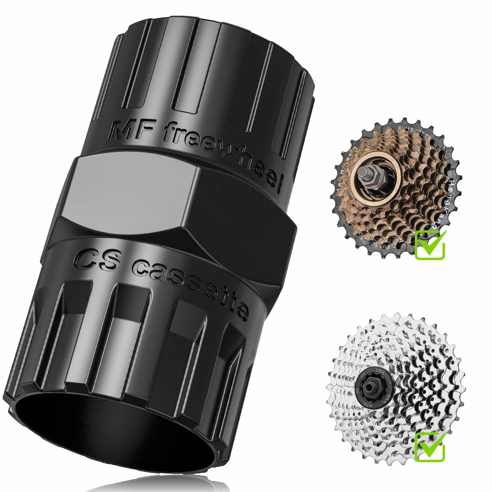 Estrattore Ruota Libera 2 in 1 Strumento Cassetta Bicicletta 12 Denti Pignoni Ruote Libere