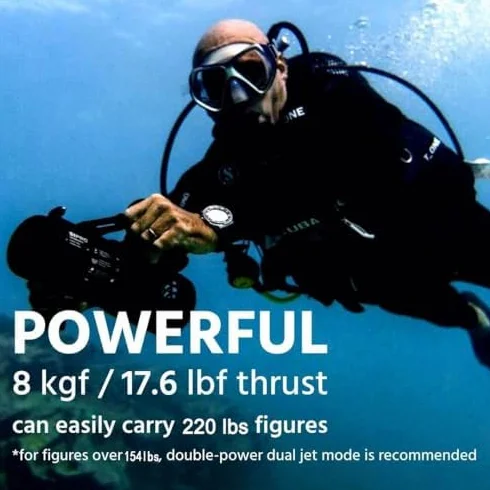 LEFEET Monopattino subacqueo S1 Pro impermeabile profondità 39,6 m per immersioni subacquee snorkeling piscina