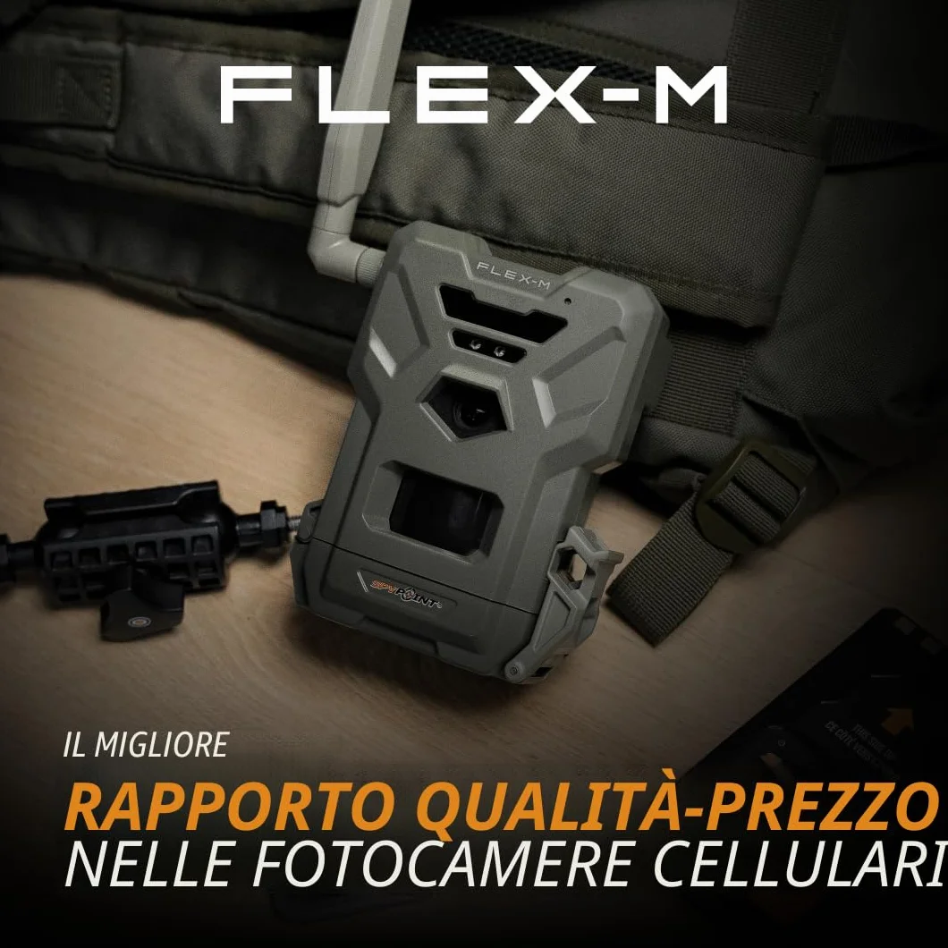 Spypoint Flex-M fotocamera per animali selvatici 28MP visione notturna app smartphone