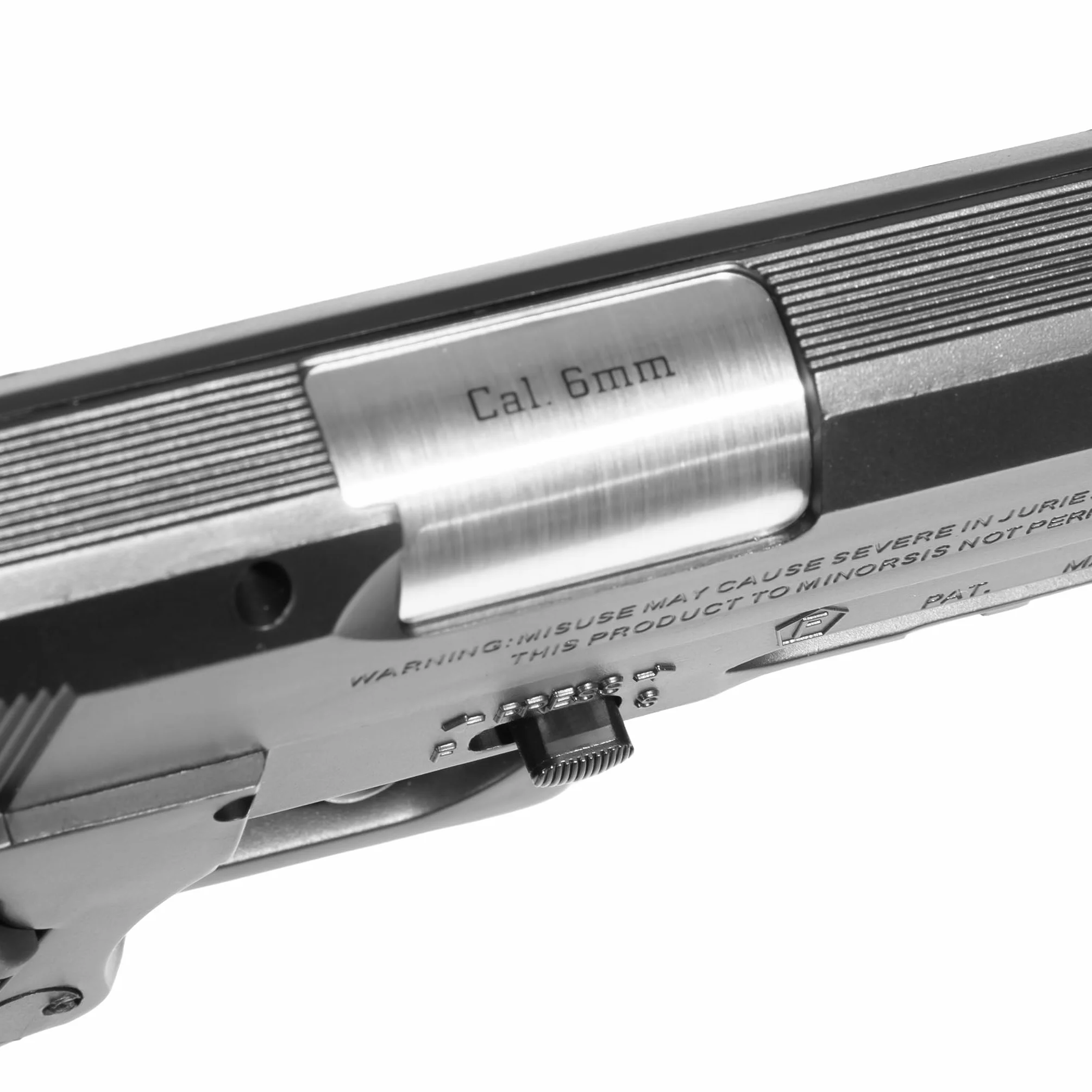 Pistola Softair 1911 Co2 Bundle Completo 5 bombolette 1000 Pallini 6mm nero 0,8 joule