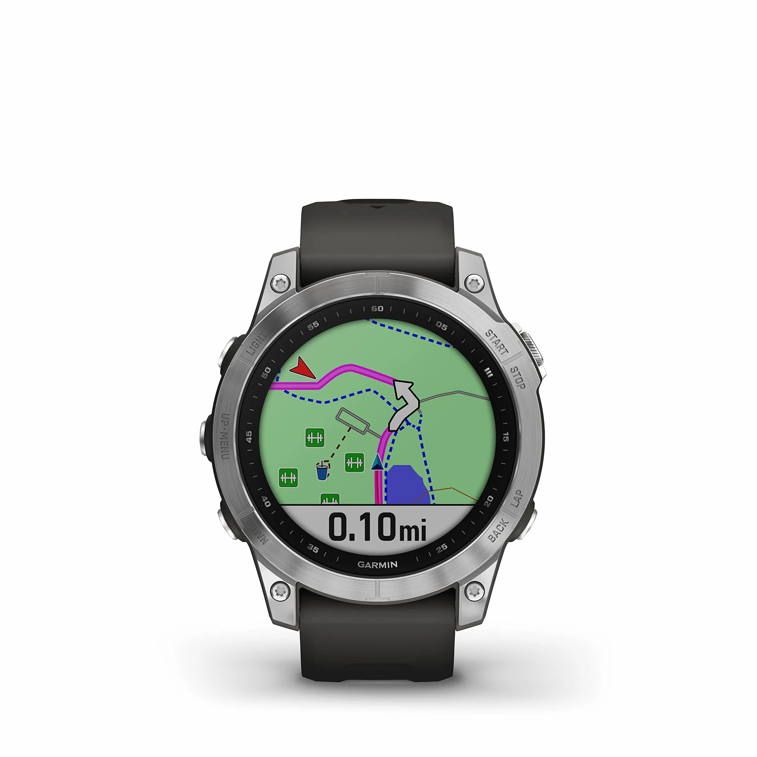 Garmin fēnix 7, Smartwatch, 47mm, Display 1,3", Touchscreen, +30 Sport, GNSS multi-band, Cardio, SpO2, Mappe, Musica, Garmin Pay, Autonomia 18 giorni (Silver & Graphite)