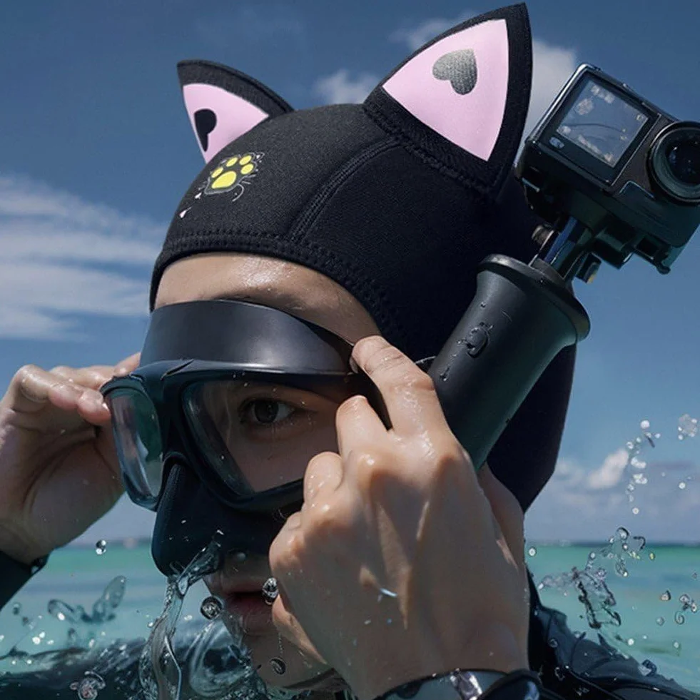 Cappello Snorkeling 3mm Neoprene Subacqueo Ispessito per Immersioni Surf