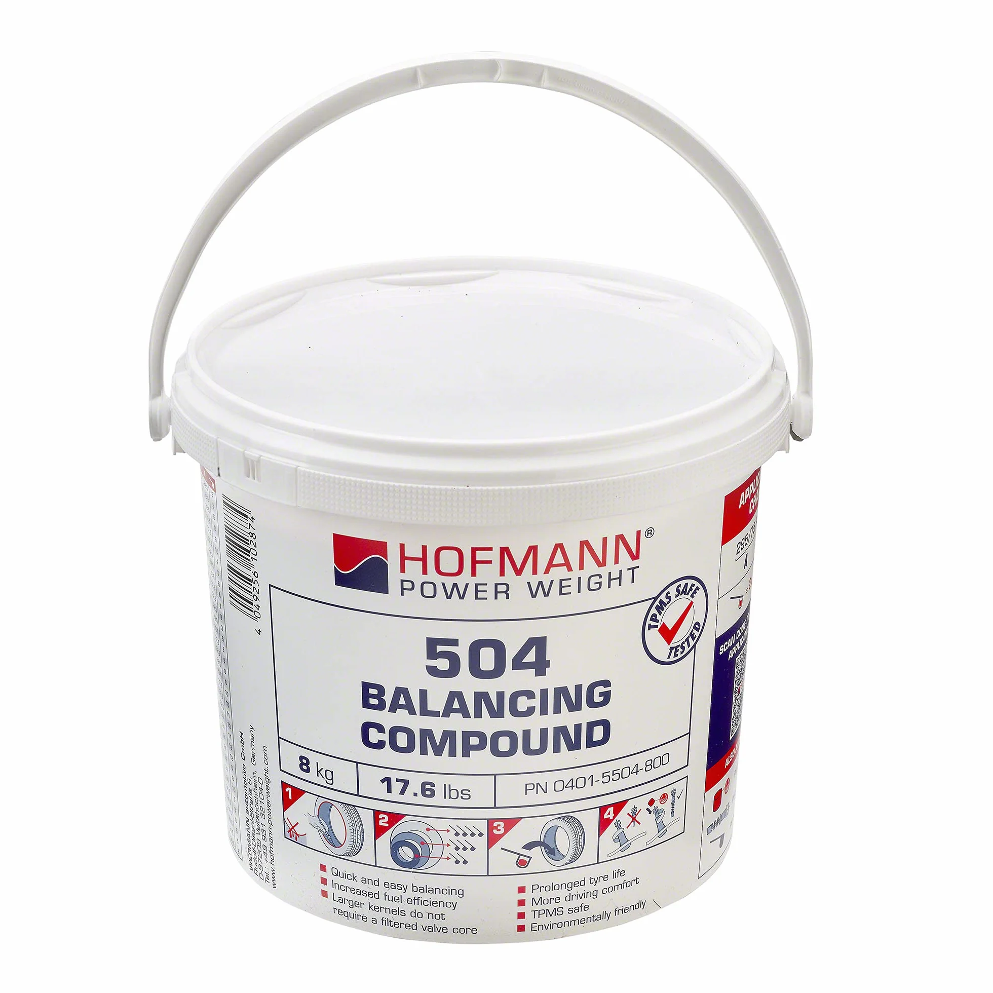 Hofmann Power Weight Tipo504 0401-5504-800, Polvere da equilibratura, 8kg