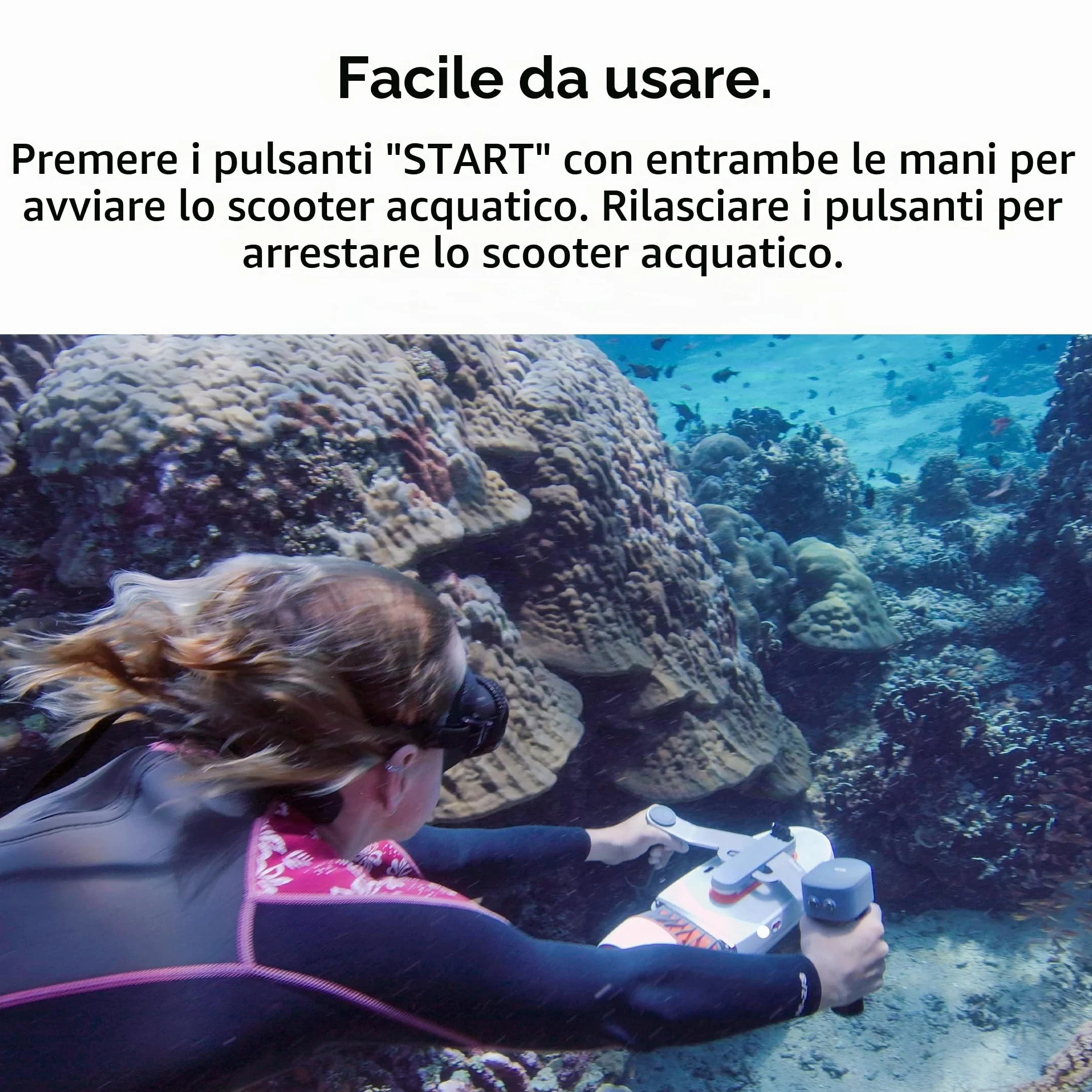 SUBLUE WhiteShark Mix Scooter Subacqueo per Immersioni Subacquee (Tini)