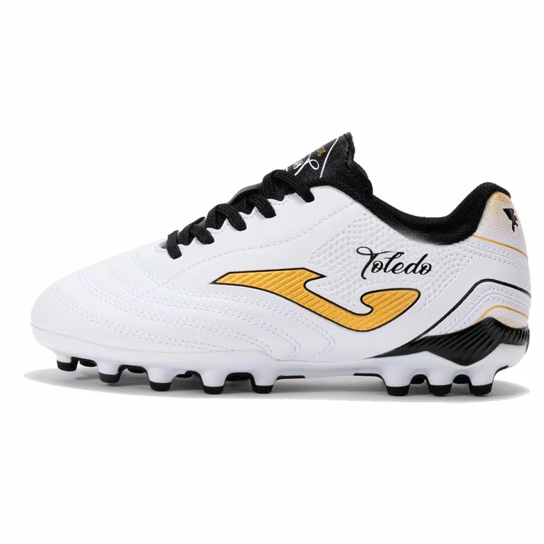 Joma Toledo JR 2502 Bianco Scarpe Calcio Bambino Erba Artificiale