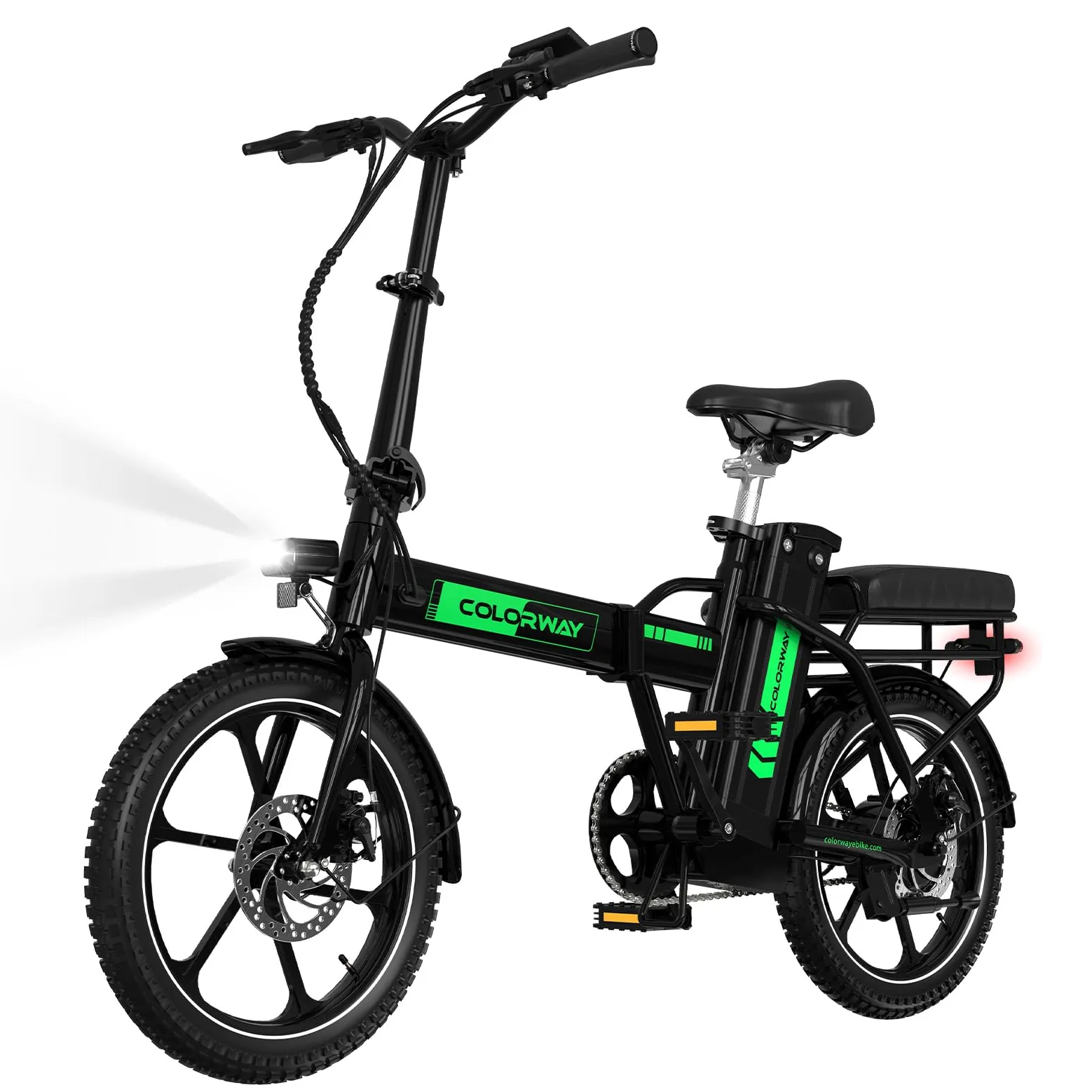 COLORWAY BK5S Bici Elettrica Pieghevole 16"– 36V 12Ah Batteria Rimovibile, Motore 250W, Bicicletta Elettrica Uomo Donna,EBike, City Bike Pieghevole Compatta per Urbano e Pendolarismo