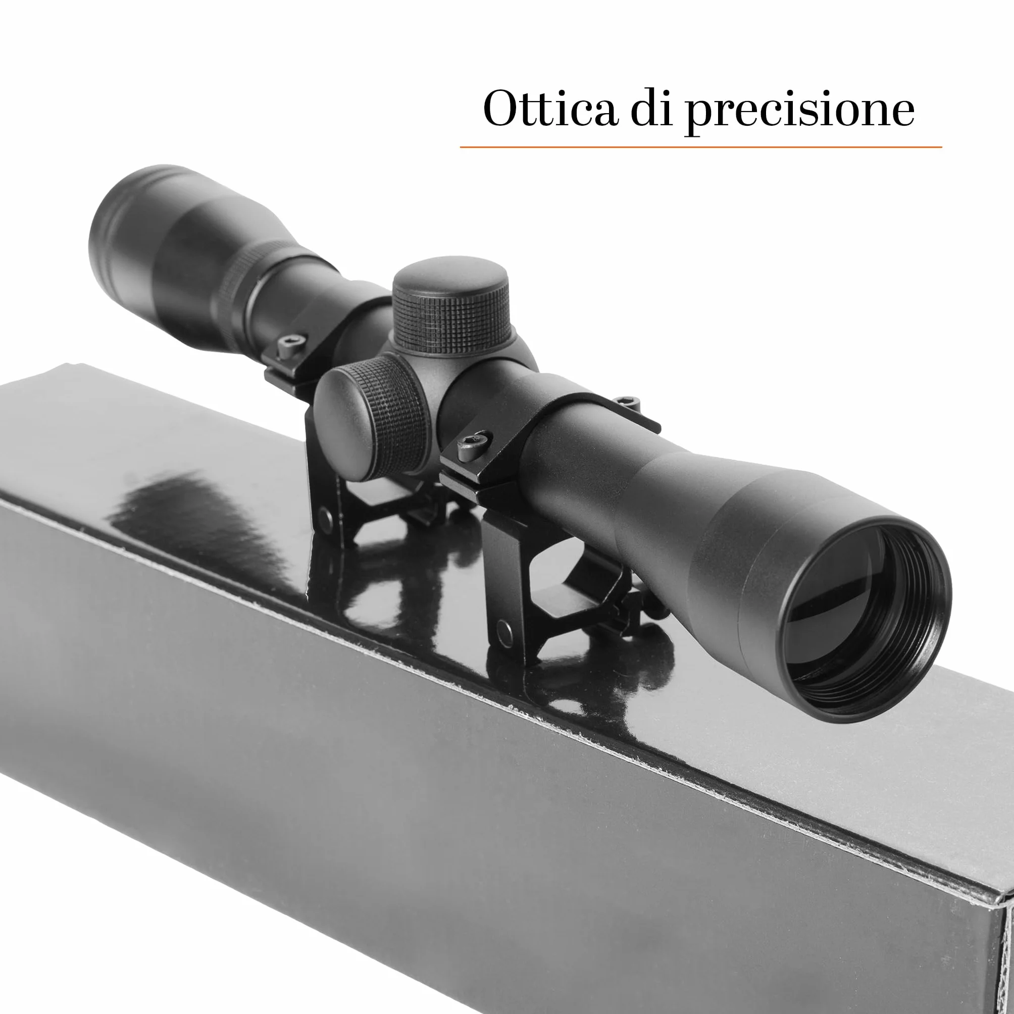 Fucile Sniper Softair M52 Bolt Action a Molla 0,9 Joule con Ottica Regolabile, Bipiede Metallico, 1000 Pallini 6mm