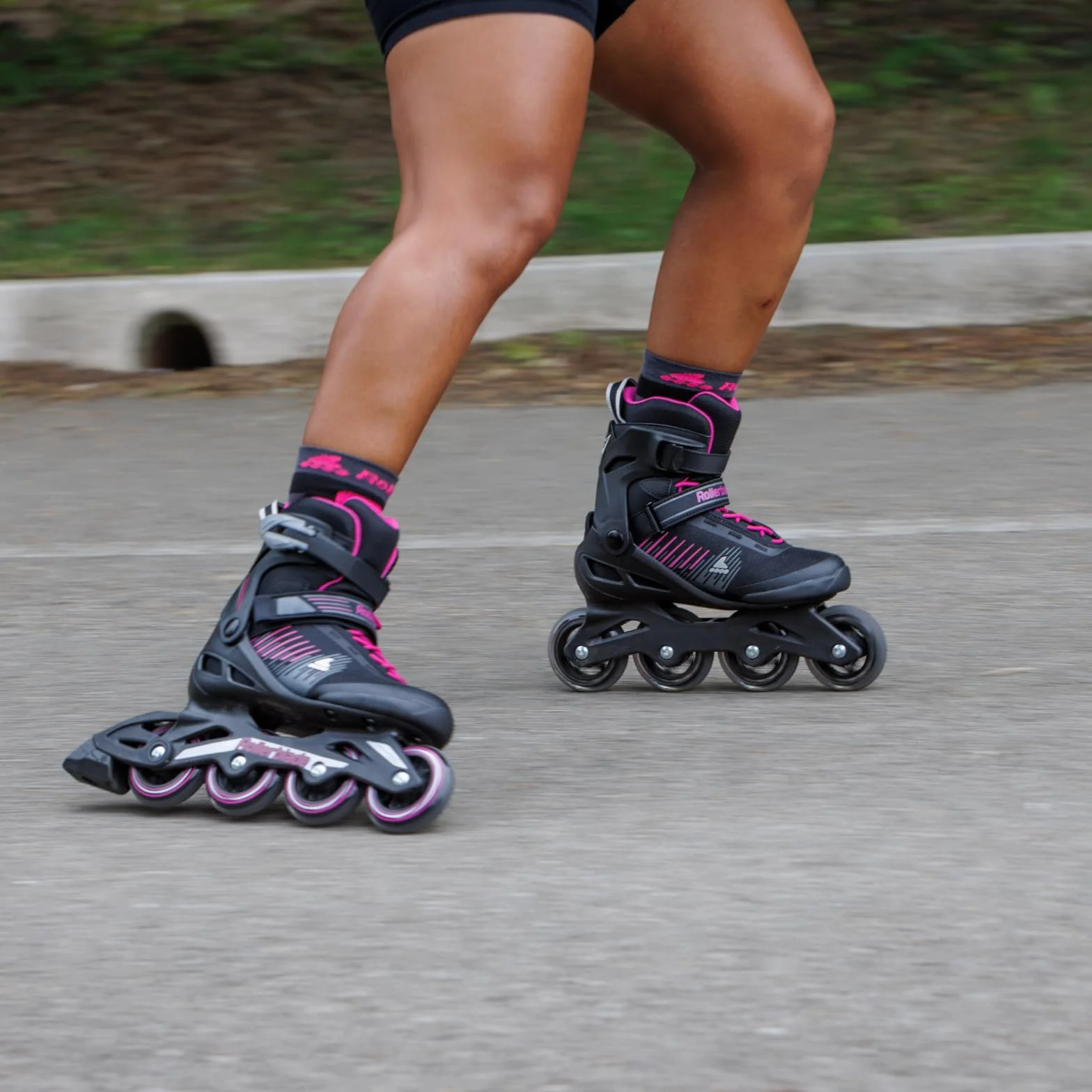 Rollerblade ZETRABLADE W, Pattini in linea Donna, nero/rosa ciclamino