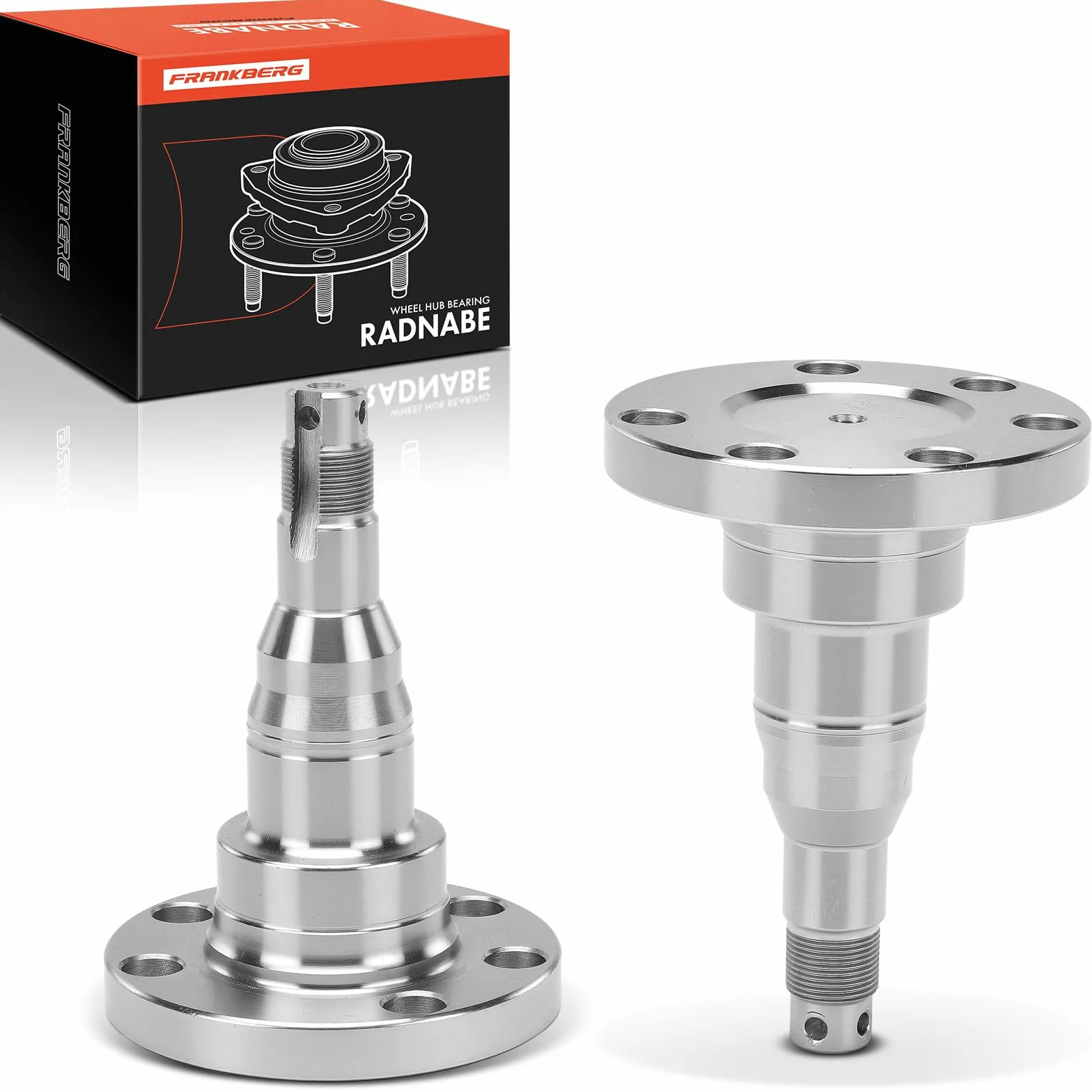Frankberg 2x Mozzo ruota Set di cuscinetti ruota Assale posteriore sinistro destro Compatibile con Polo 6N2 Arosa 6H1 Golf IV Cabriolet 1E7 Golf III 1H1 80 893 894 8A2 Replace# 357501117