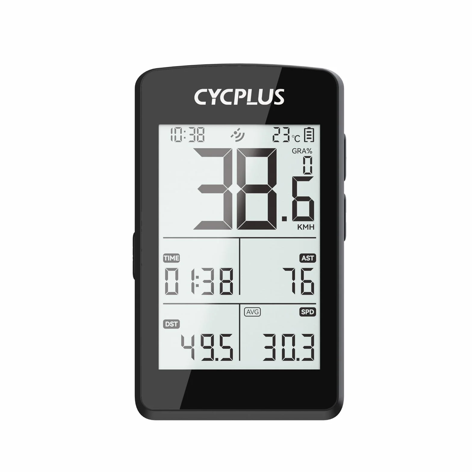CYCPLUS ANT+ Computer per bicicletta GPS wireless, schermo LCD 2,8 pollici, batteria 100 ore, tachimetro retroilluminazione automatica