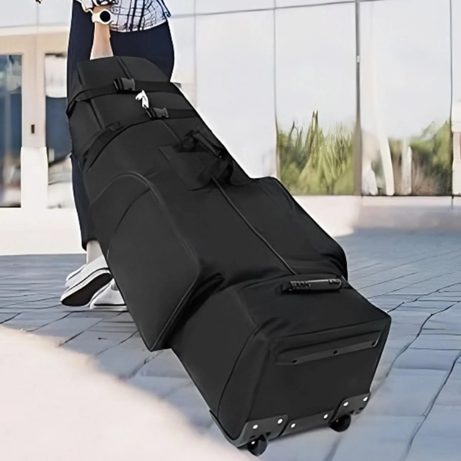 Borse Da Viaggio Per Golf - Borsa Organizer Impermeabile Per Putter Da Golf Con Ruote | Custodia Per Compagnia Aerea Con Cerniera Di Grande Capacità Resistente All'usura | Trasportino Da Esterno Porta