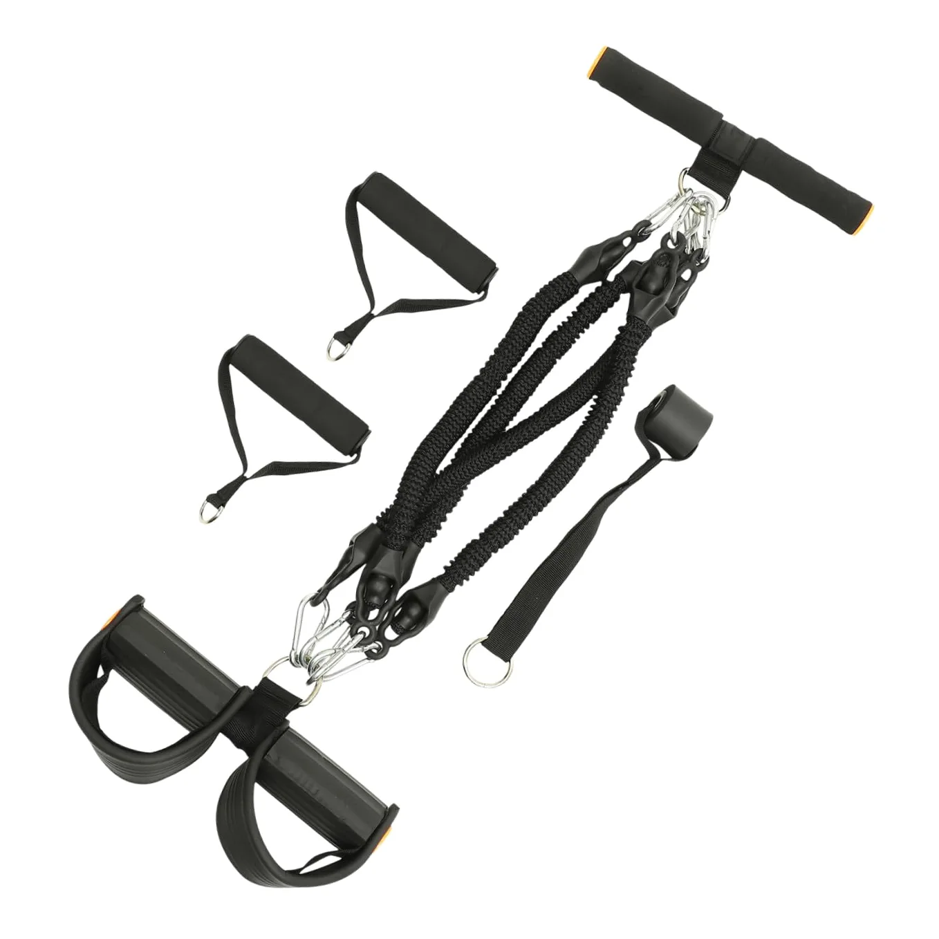 Gatuida Corda Elastica Pedali per Allenamento Tricipiti e Bicipiti, Attrezzo Fitness per Modellamento Corpo in Pte e Schiuma, per Palestra Domestica