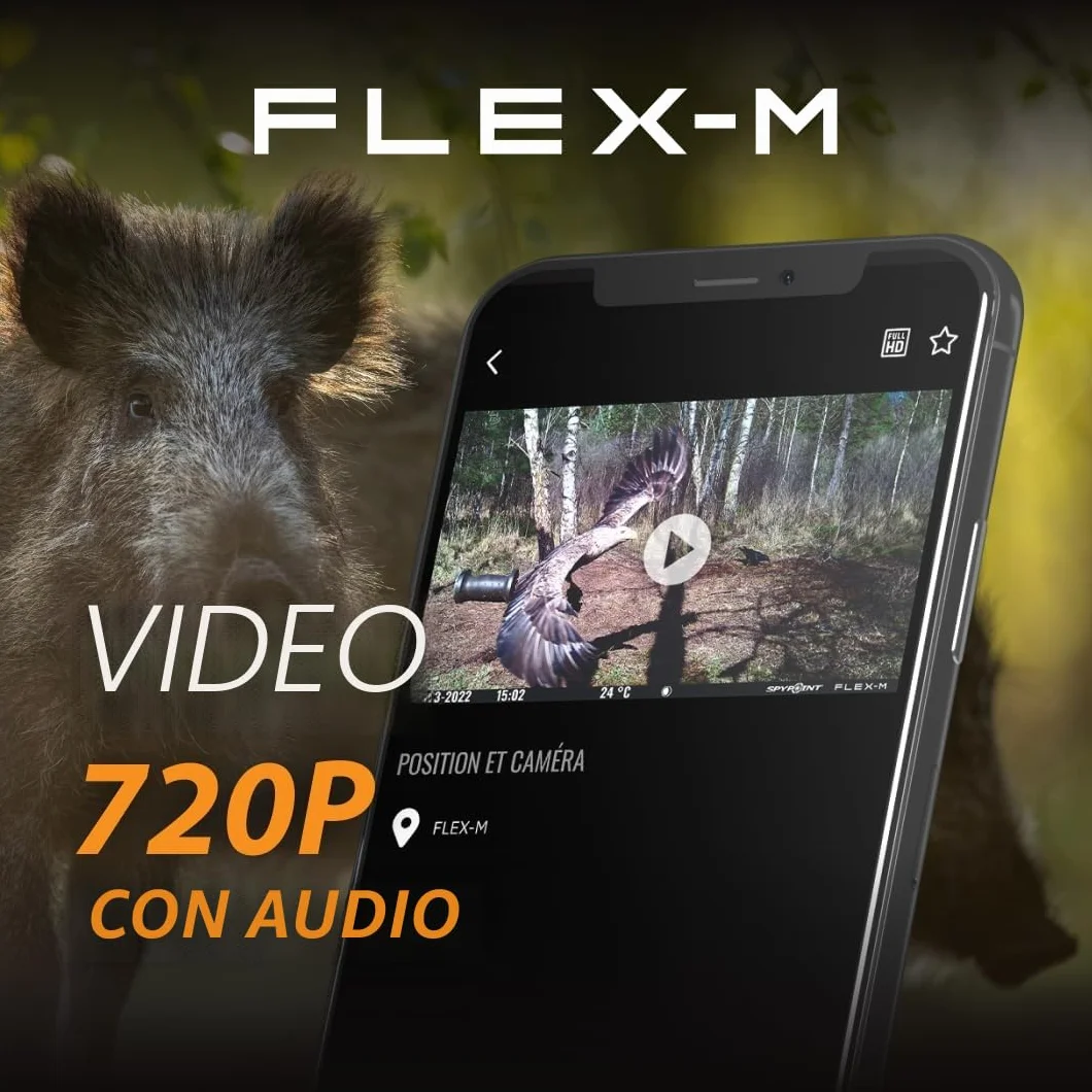Spypoint Flex-M fotocamera per animali selvatici 28MP visione notturna app smartphone