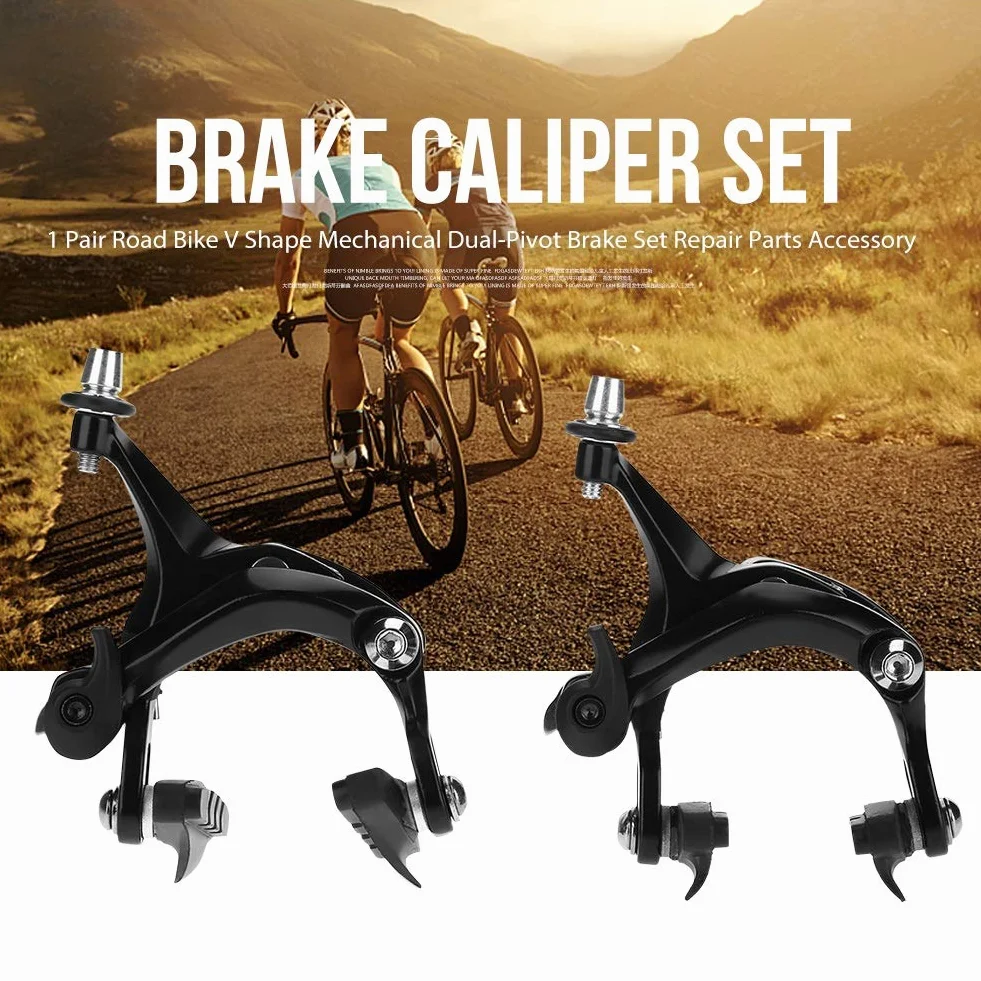 Road Bike Pinza Freno, 1 Paio Coppie Bici a Forma Meccanica Set Freno Doppio Percorso