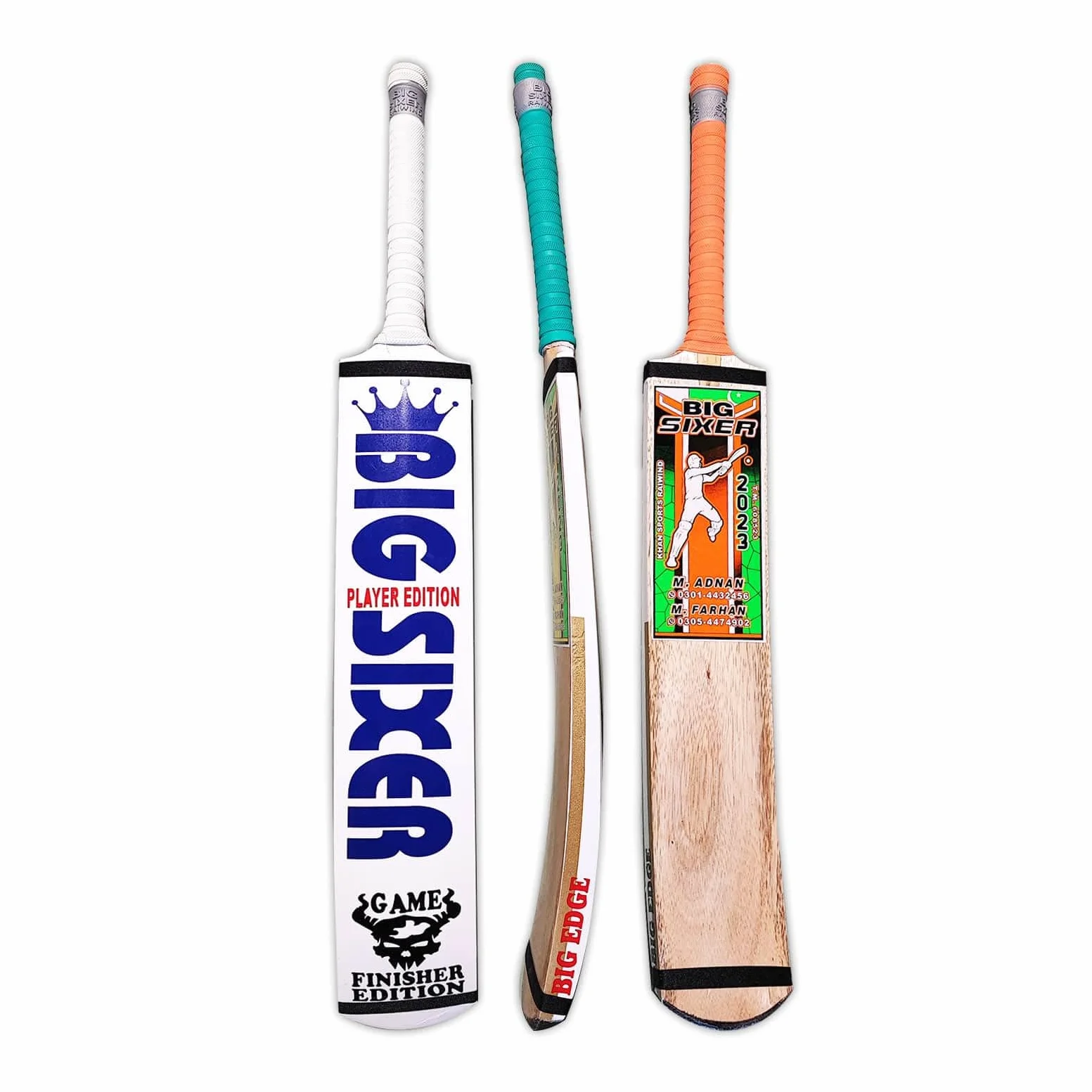 Big Sixer Sirilankan wood tape ball bat