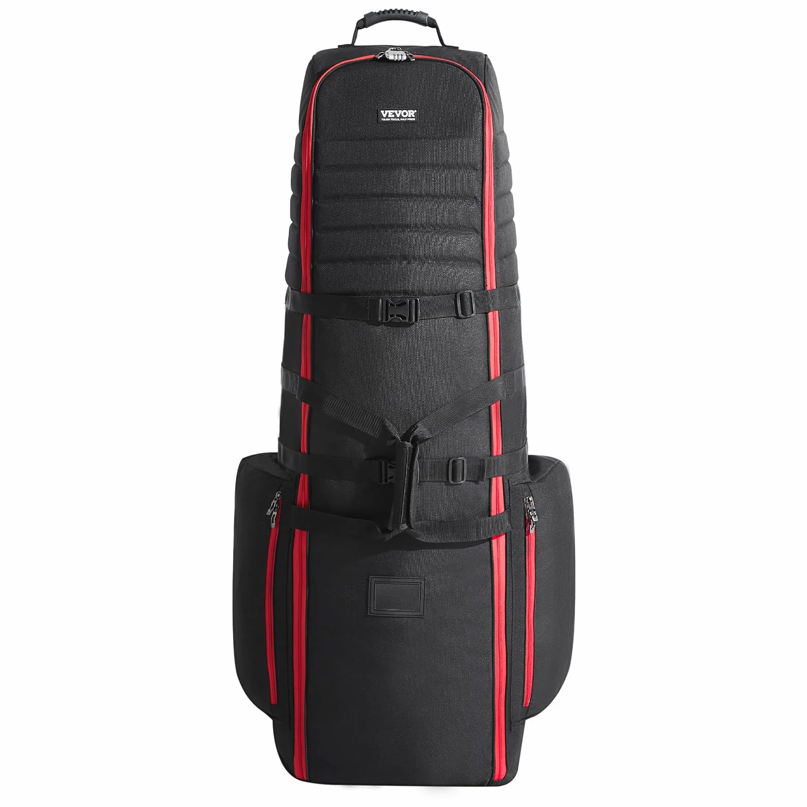 VEVOR Borsa da Viaggio per Golf, Custodia Morbida da Viaggio per Esterni, in Poliestere Oxford 1800D Resistente, Impermeabile, Imbottita con Ruote, Borsa Pieghevole per Mazze da Golf per Aereo
