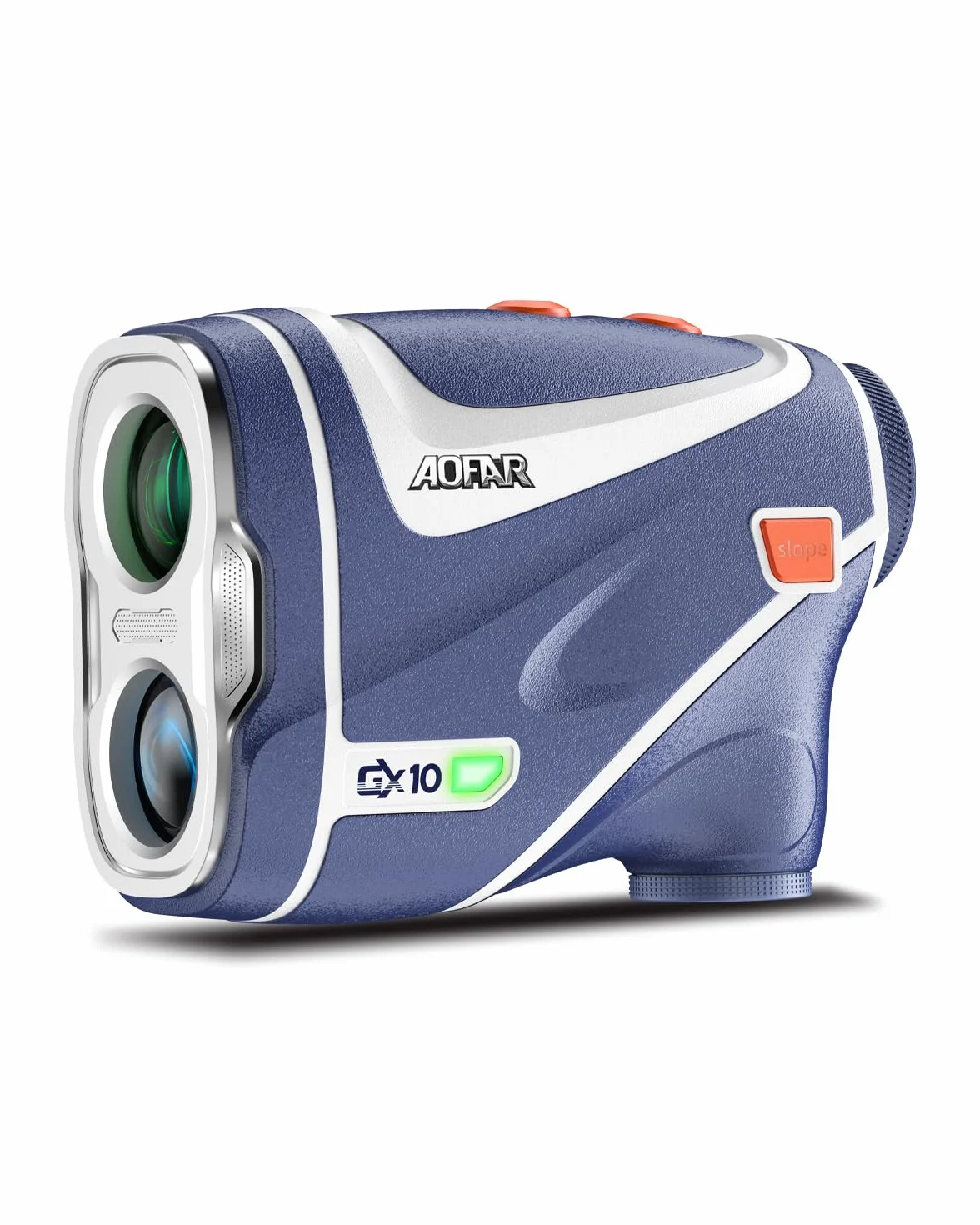 AOFAR GX10 Telemetro da golf 1200Y con funzione di regolazione automatica del display a colori rossi, funzione magnetica, inclinazione on/off con spia, modalità scansione, Blocco della bandiera