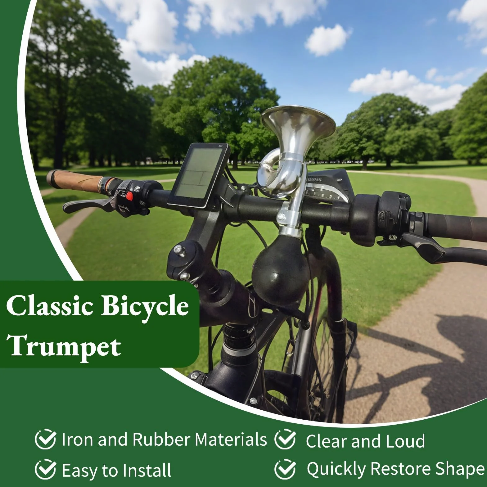 Tromba classica per bici mountain bike manubrio strada