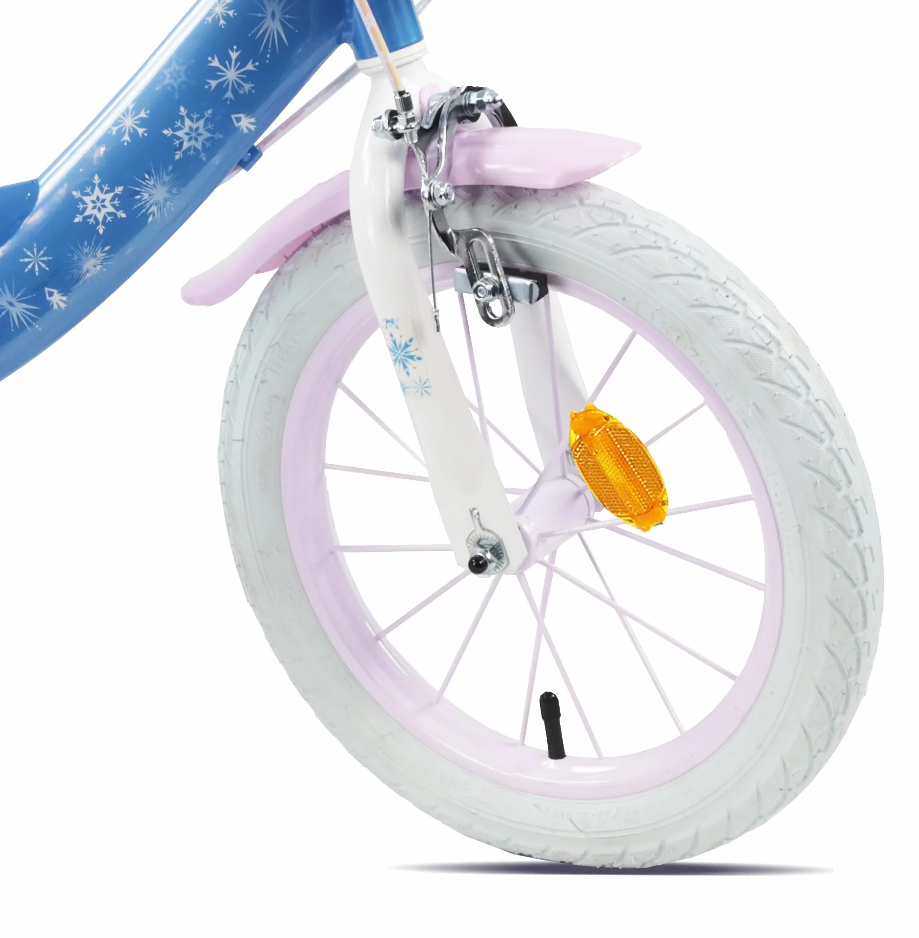 Bicicletta da 14" da Ragazza Frozen con Casco e Cestello