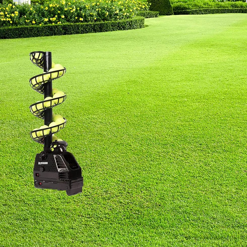 Macchina per Palle da Tennis Leggero, Regolabile e Portatile, Collegare/Batterie, 30 Palle