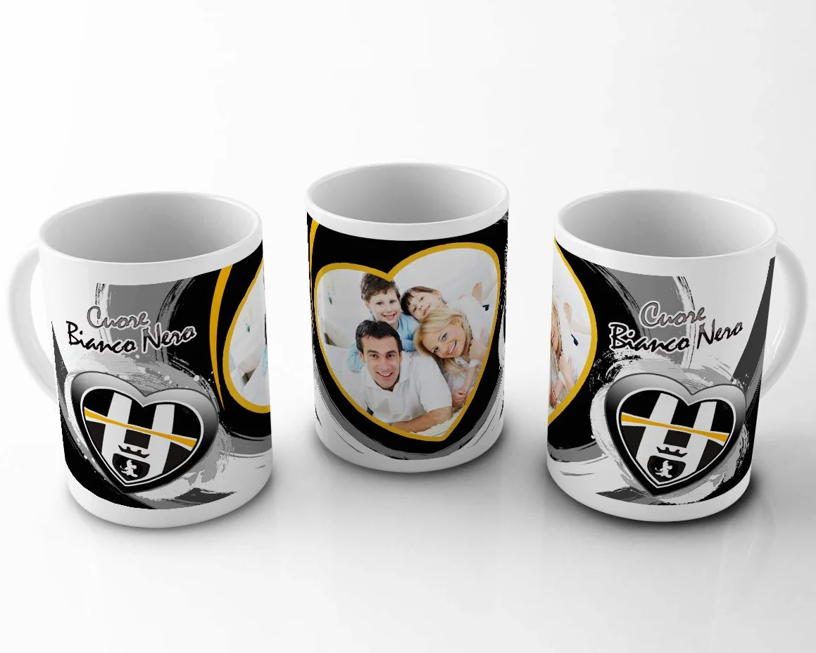 Tazza Sport in Ceramica Personalizzata con Foto Juventus Inter