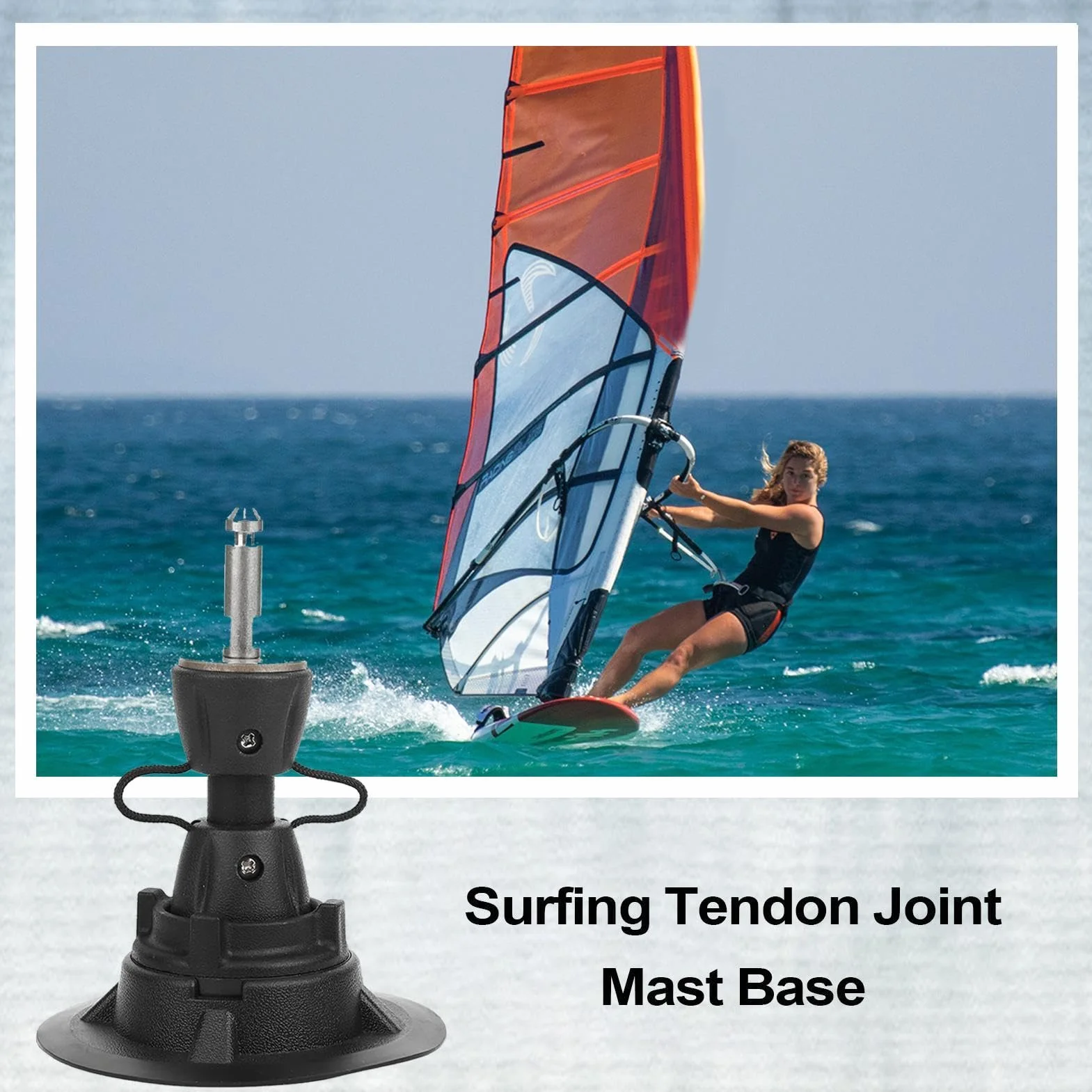 Base per Windsurf, Base per Albero da Surf Girevole a 360°, Portatile, di Lunga Durata