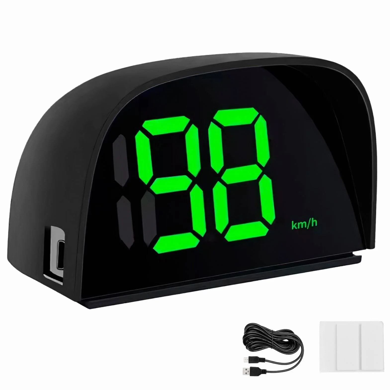 Tachimetro Digitale GPS Universale per Auto Moto Camion Bici Head up Display HUD per Car Velocità KMH Schermo LED con Parasole Facile da Installare USB Plug and Play