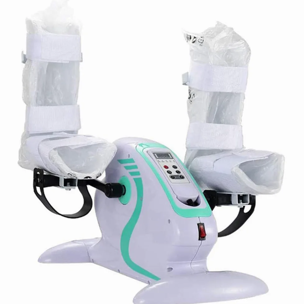 Pedaliera elettrica motorizzata,Cyclette fitness per mani,braccia,ginocchia e gambe,Mini allenamento riabilitativo Bicicletta Attrezzatura per riabilitazione per disabili(Esercitatore elettrico)