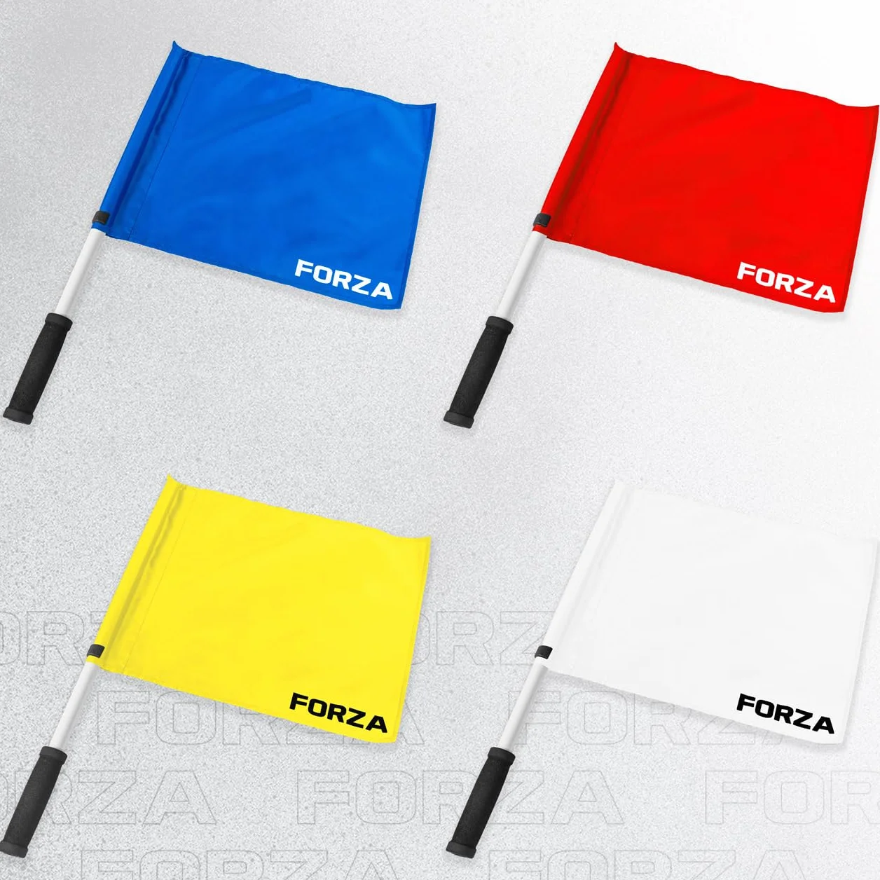FORZA Bandiere Per Pallanuoto Professionali 4 Pezzi Con Manico Antiscivolo Ad Alta Visibilità