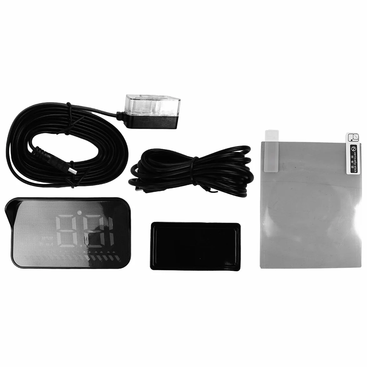 Head Up Display, Display HUD per Auto, GPS e OBD2, Head Up Display da 3,5 Pollici/Tachimetro per Auto/Misuratore della Temperatura dell'Acqua Allarmi di Sicurezza per la velocità del Motore