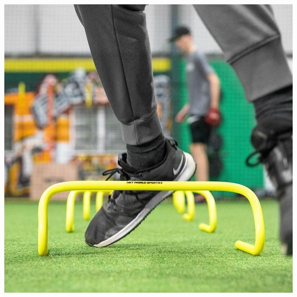 Set di 5 Ostacoli per Allenamento Velocità Forza Agilità Altezza 23 cm